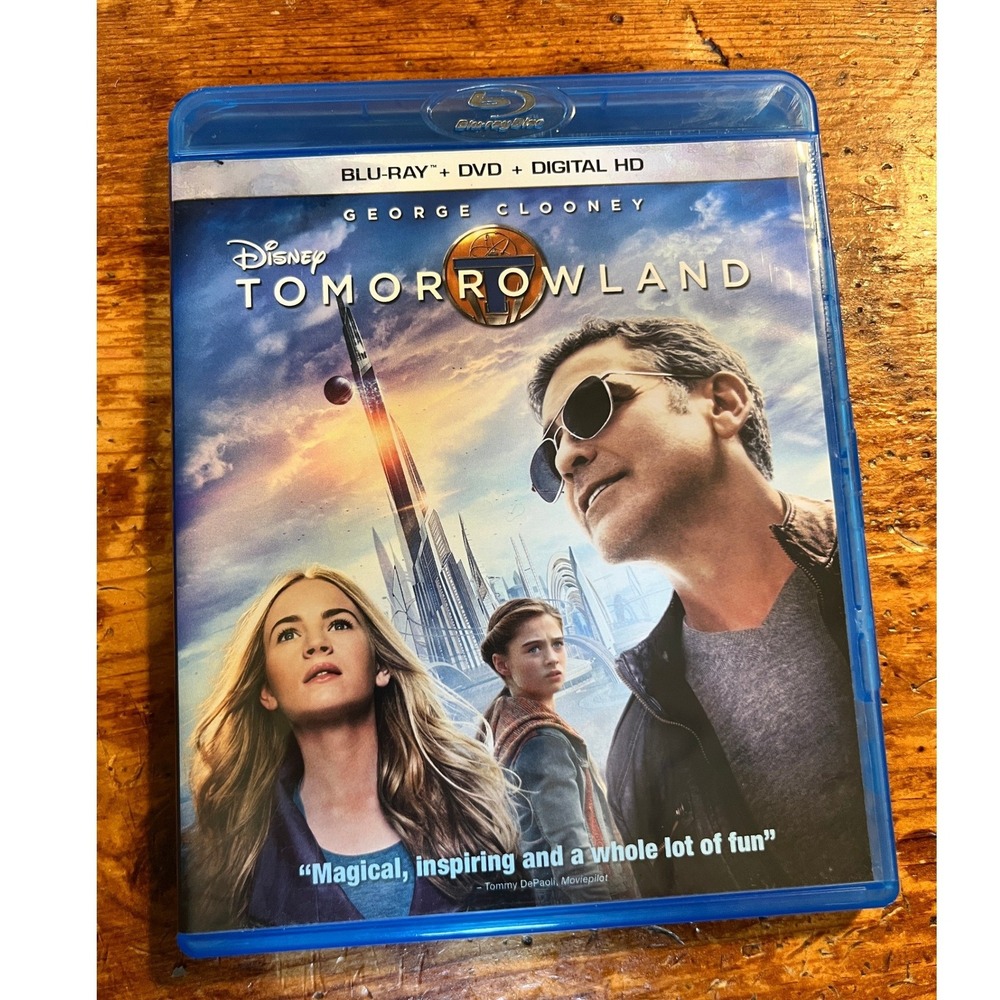Disney Tomorrowland Blu-ray DVD George Clooney Sci-Fi Adventure Movie 2015